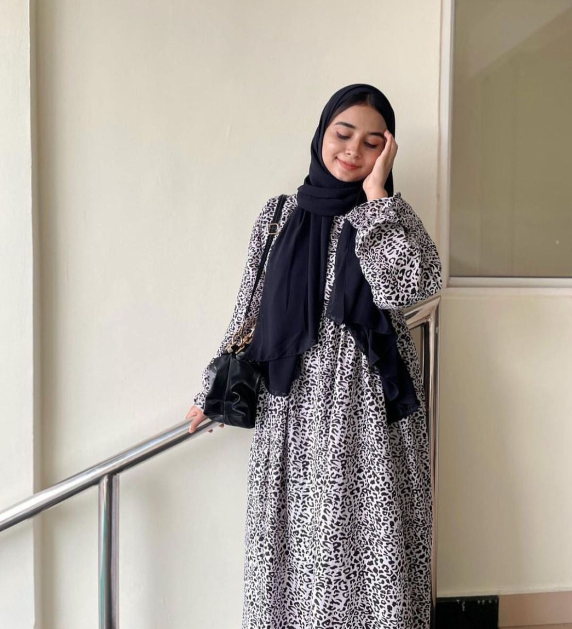 Animal print gown