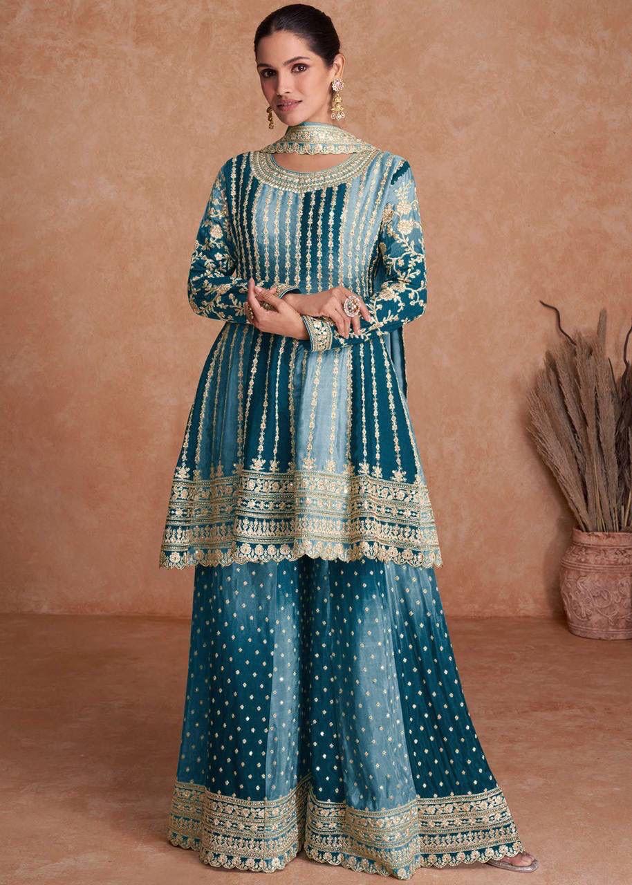 EMBROIDERY SHARARA