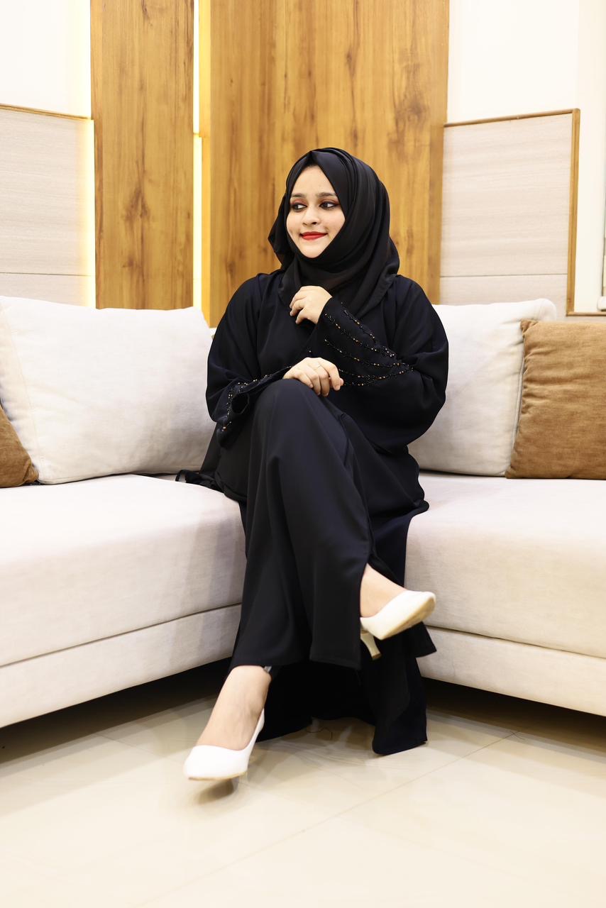 Simple handwork abaya
