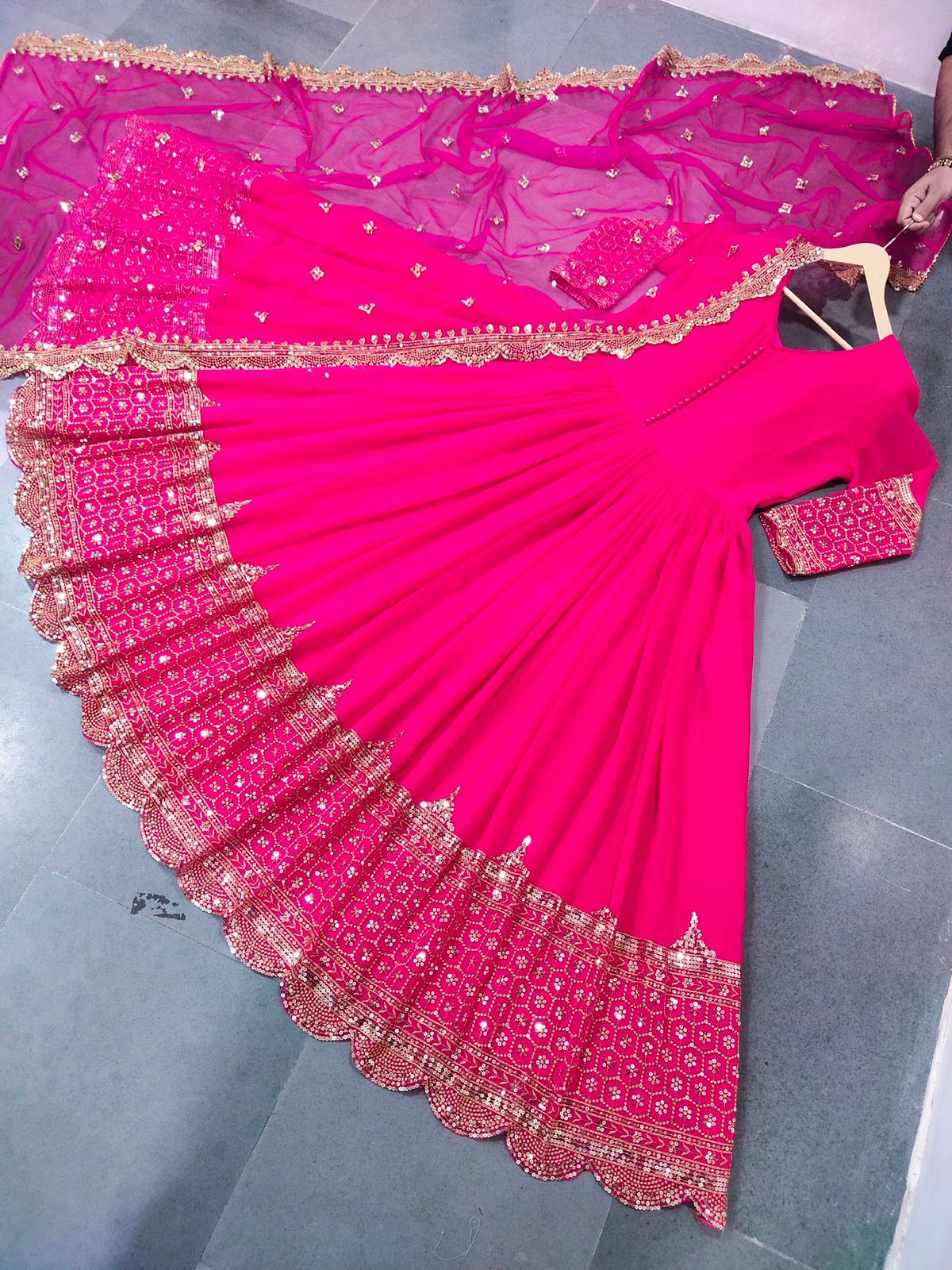 Designer party wear gown