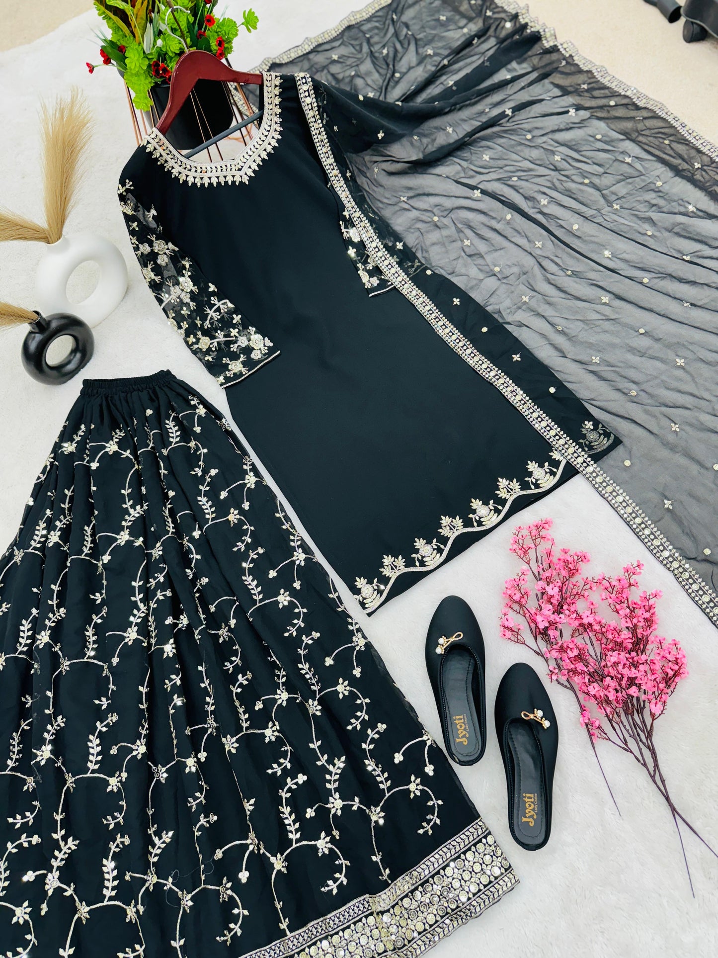 Party wear top palazzo
