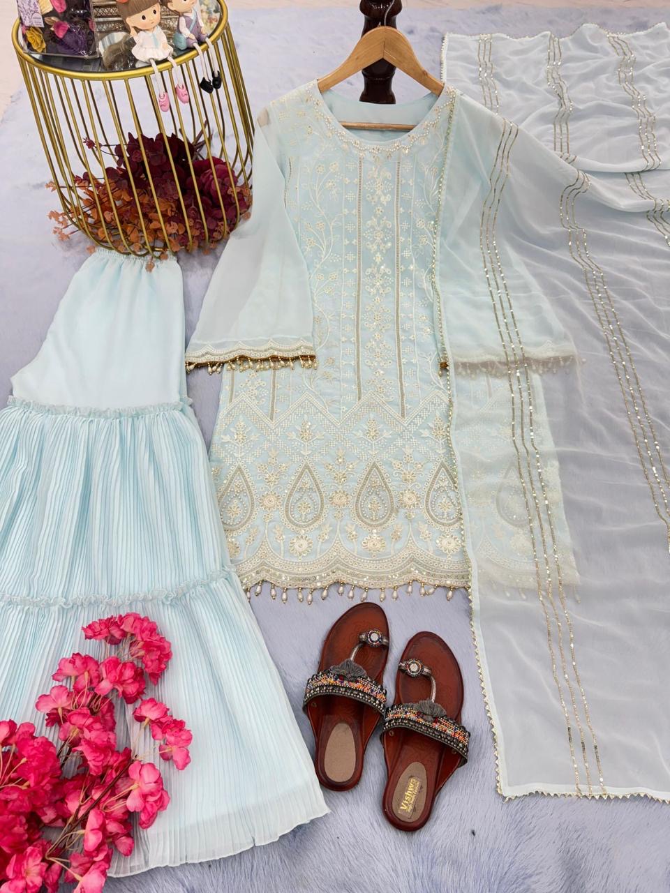 Designer sharara set