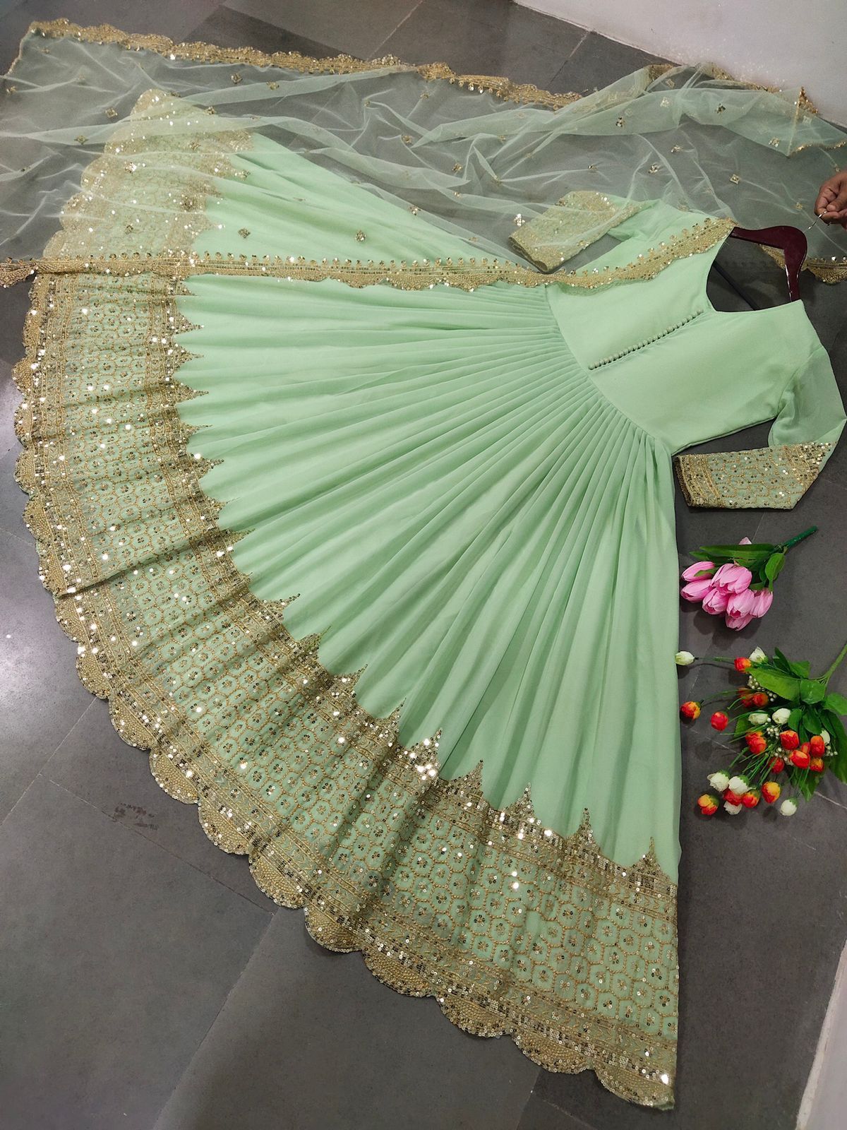 Designer party wear gown