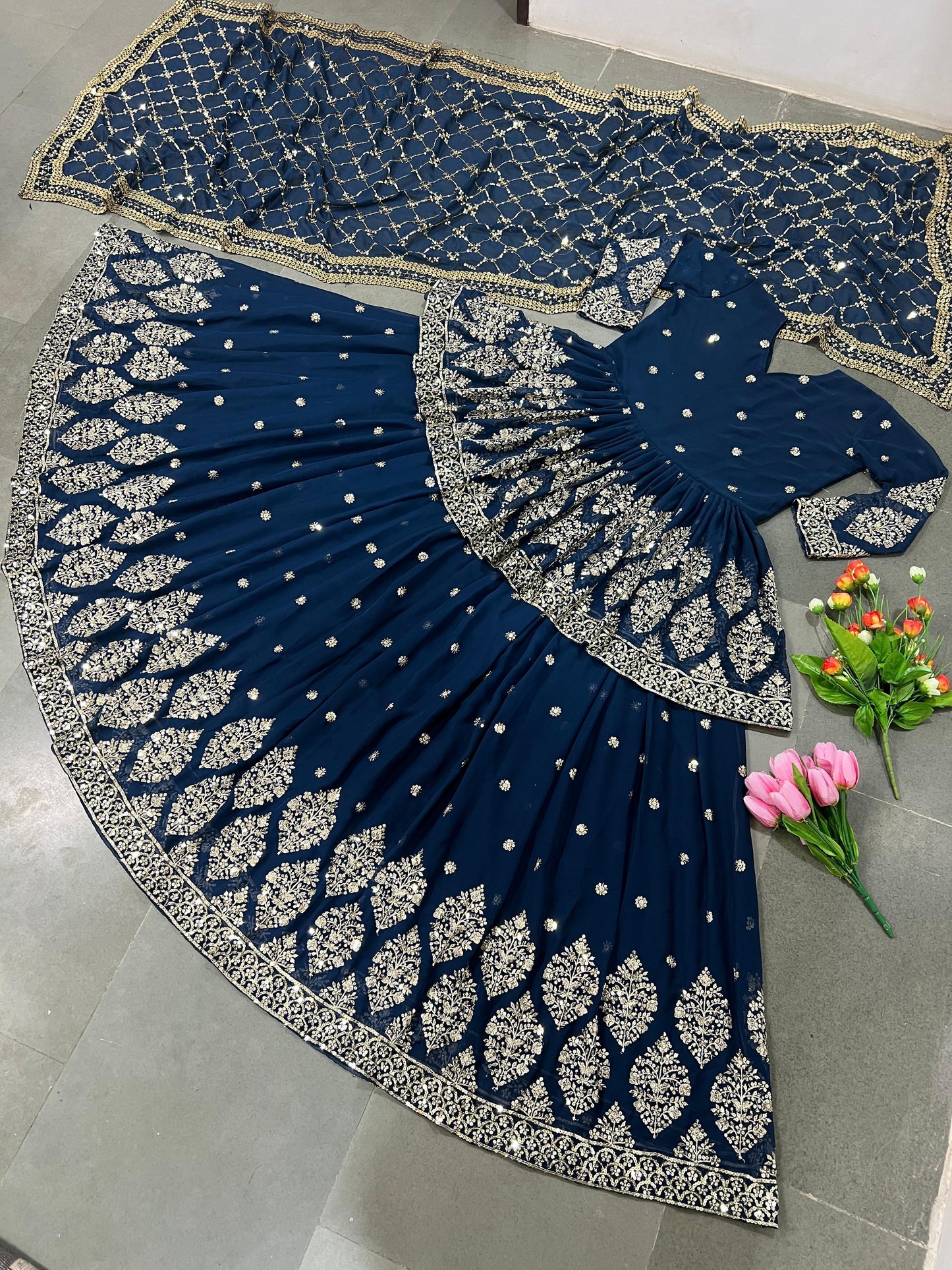 Embroidery Gown