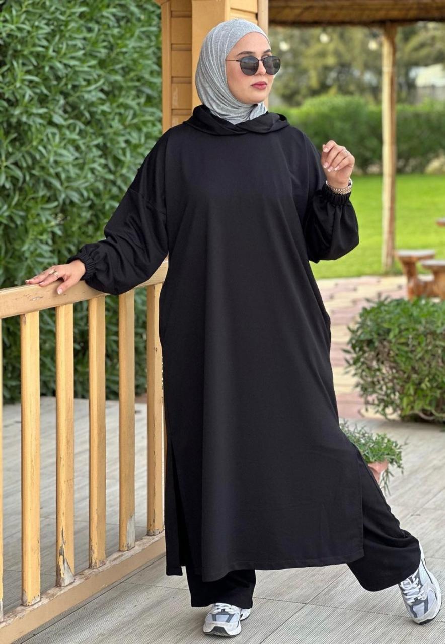 Long hoodie co ord set