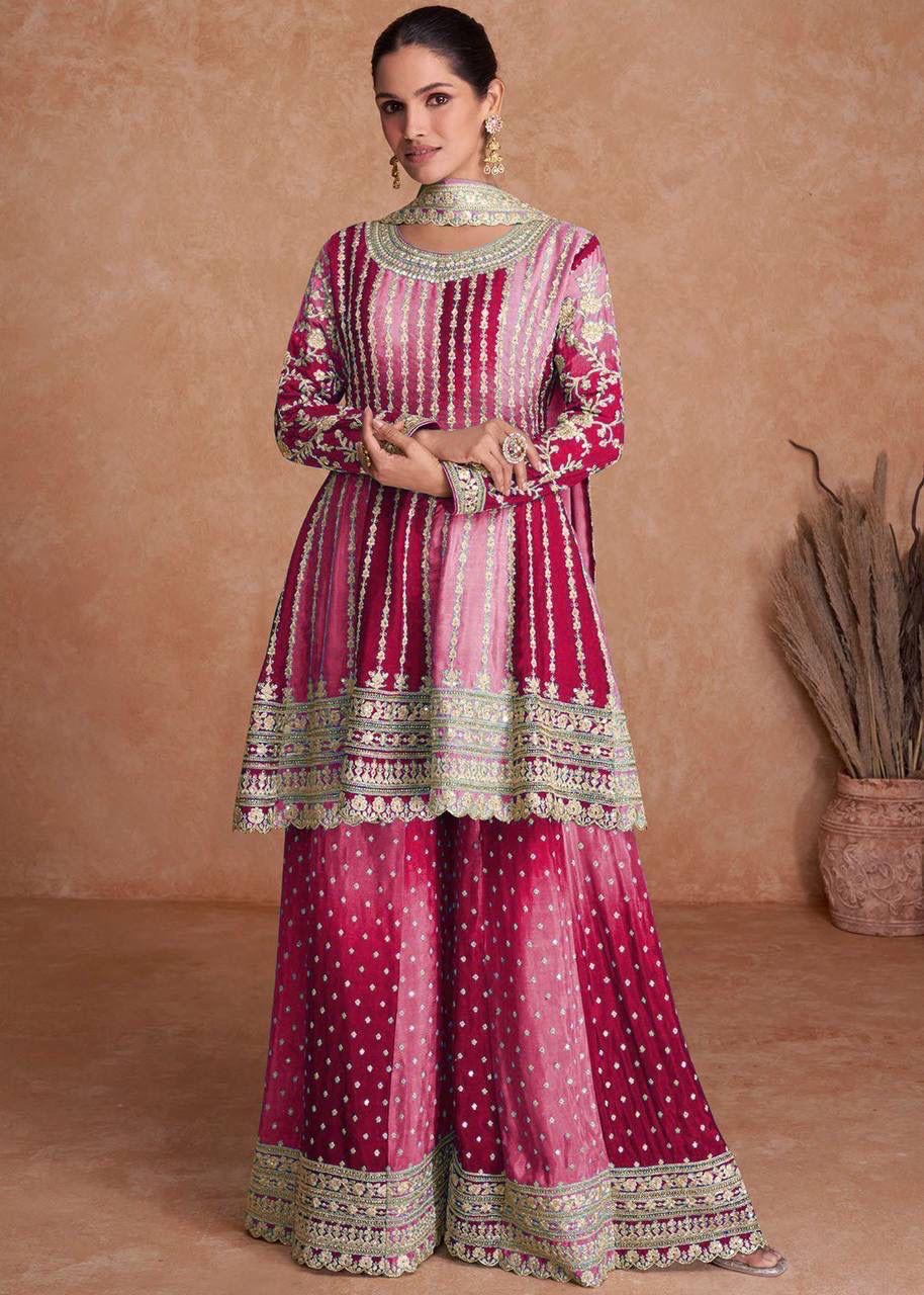 EMBROIDERY SHARARA