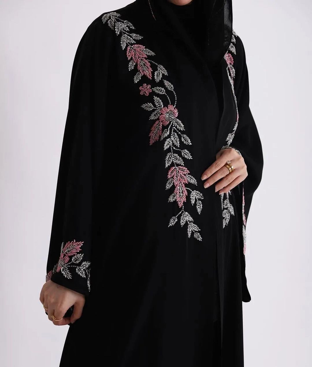 Heavy handwork abaya