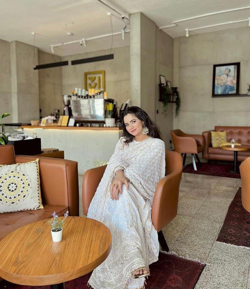 Embroidery gown