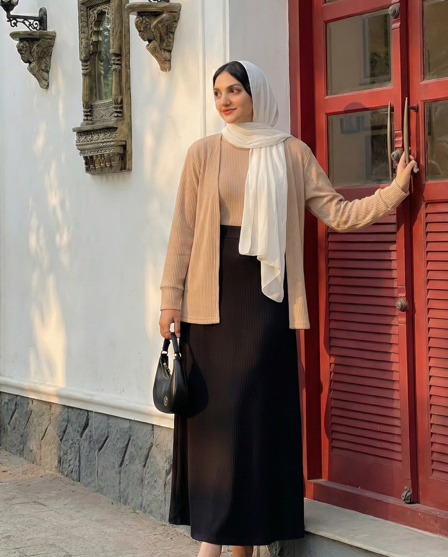 Rib shrug and inner with skirt