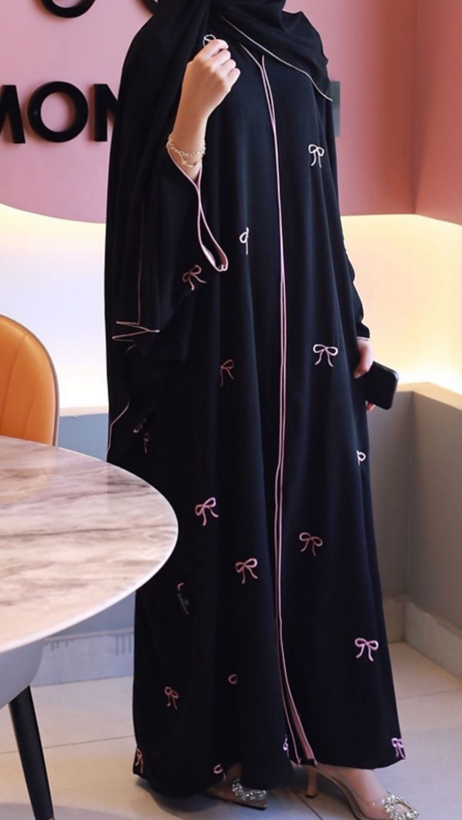 Bow premium abaya