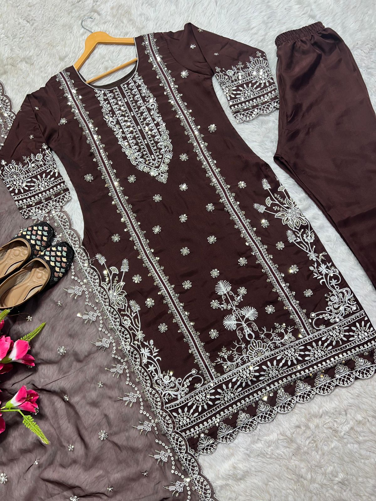 Organza party wear