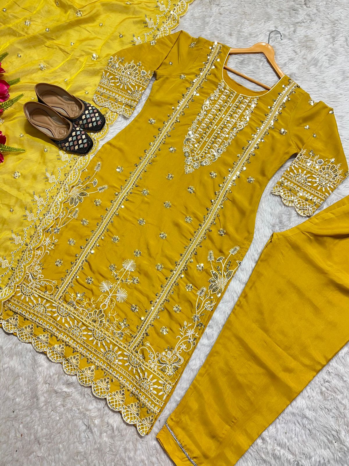 Organza party wear