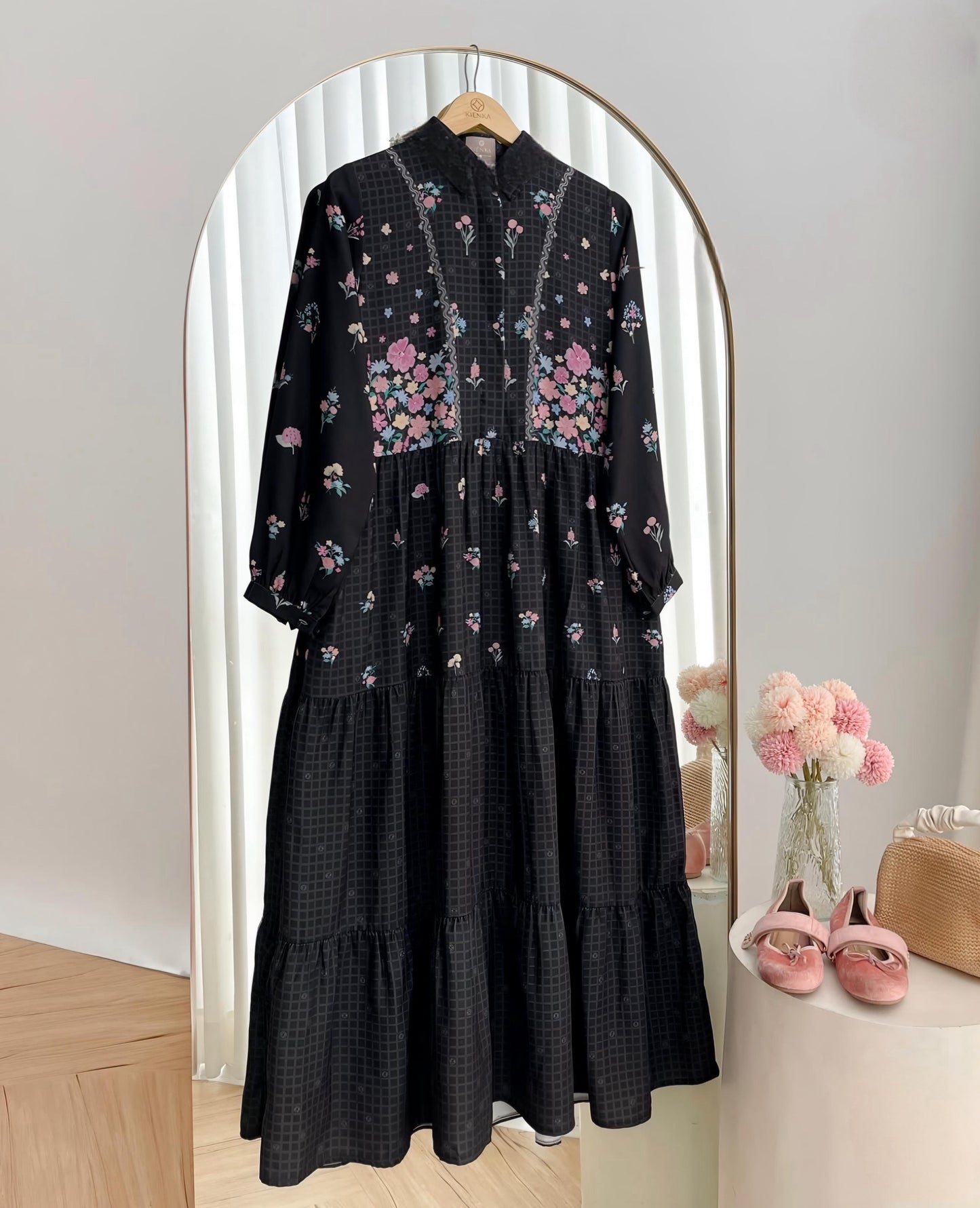 Digital print gown