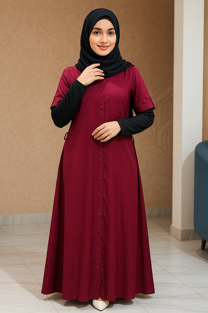 Attached inner gown