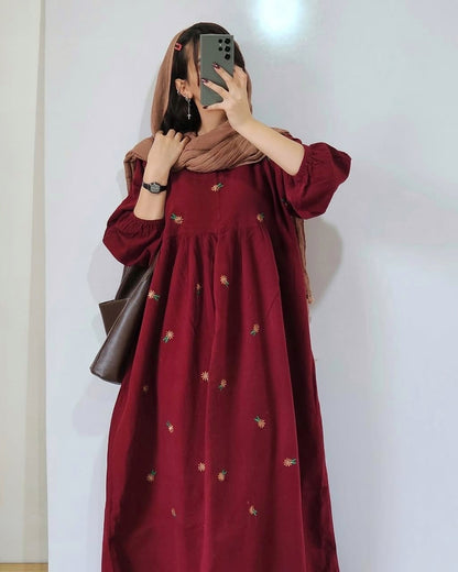 Embroidery gown