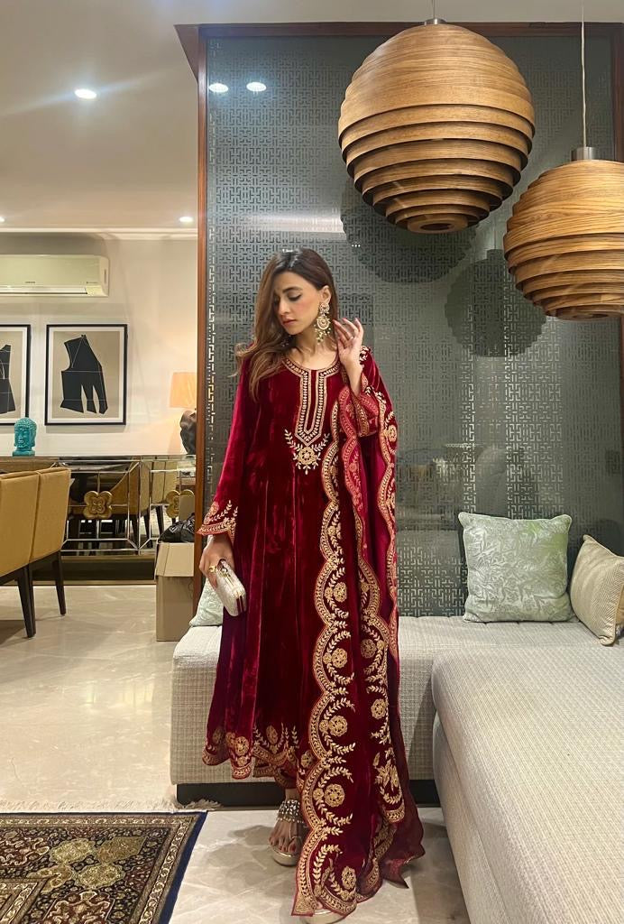 Velvet gown