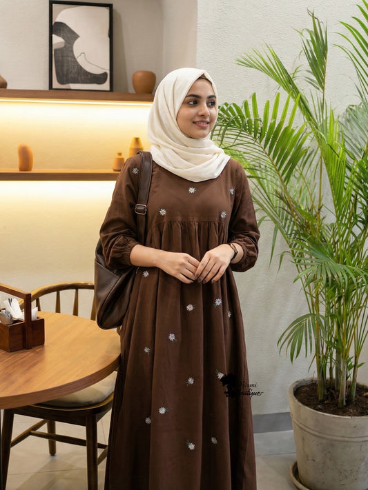 Embroidery gown