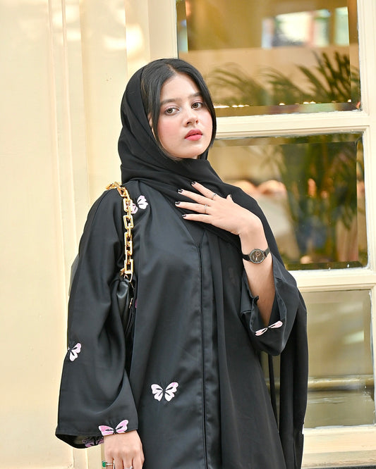 Embroidered abaya