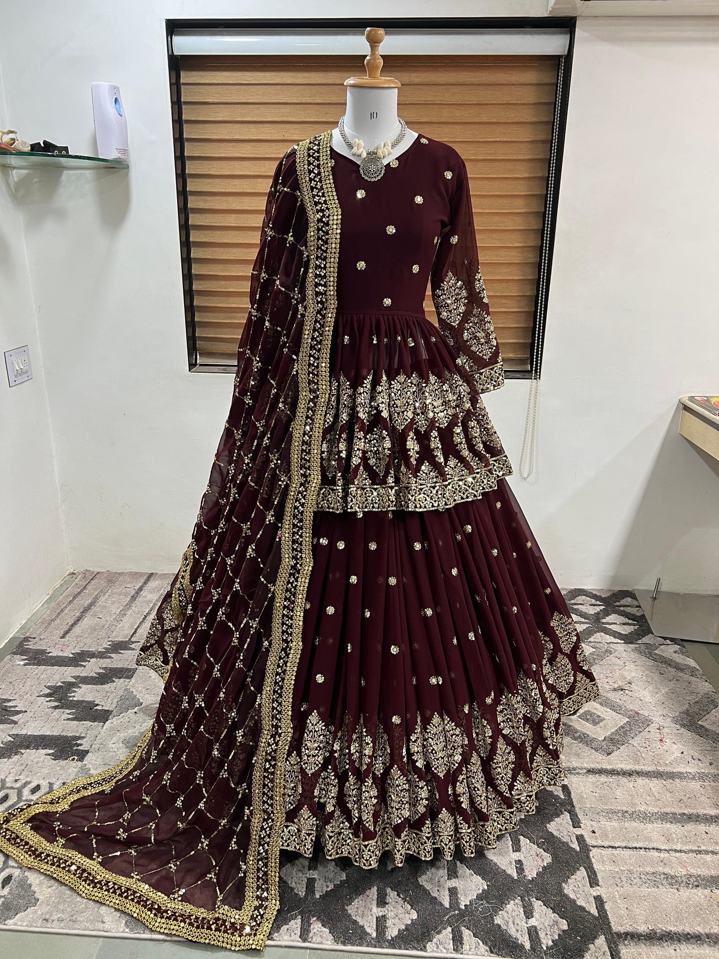 Embroidery Gown