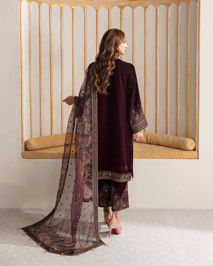 Velvet Embroidery Suit