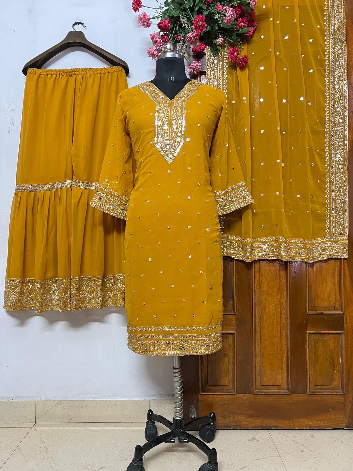 Designer kurti sharara