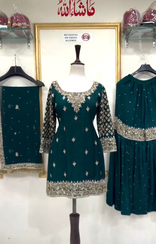 Kurti with sharara