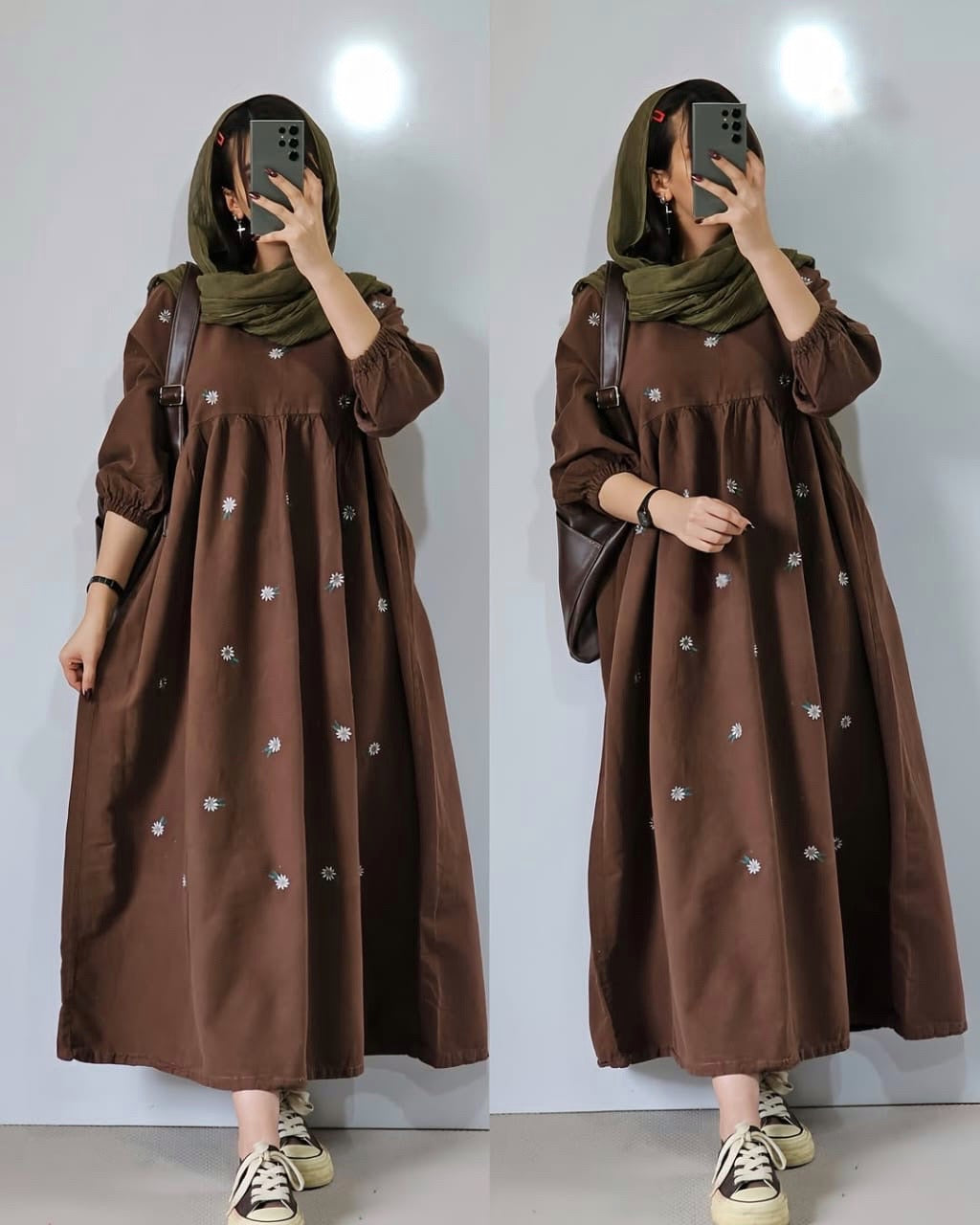 Embroidery gown