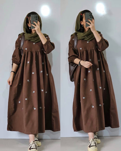 Embroidery gown