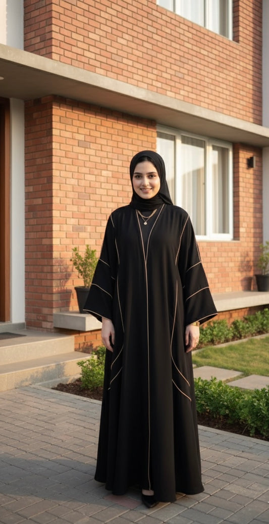 Piping premium abaya
