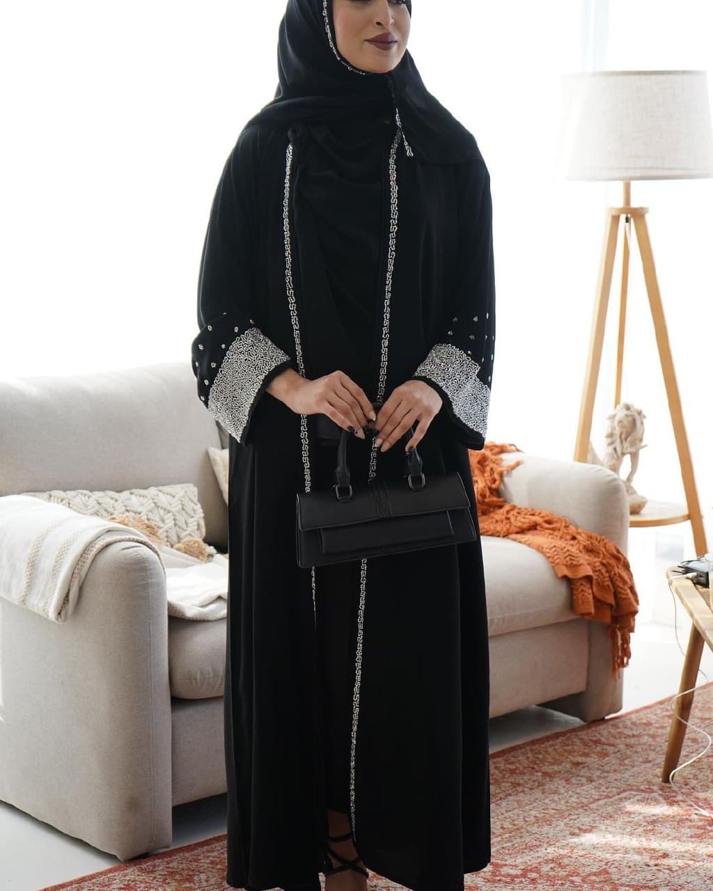 Heavy handwork abaya