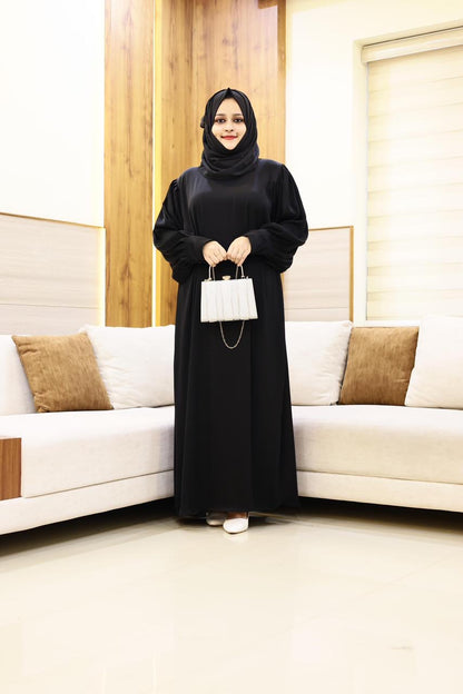 Simple tie abaya