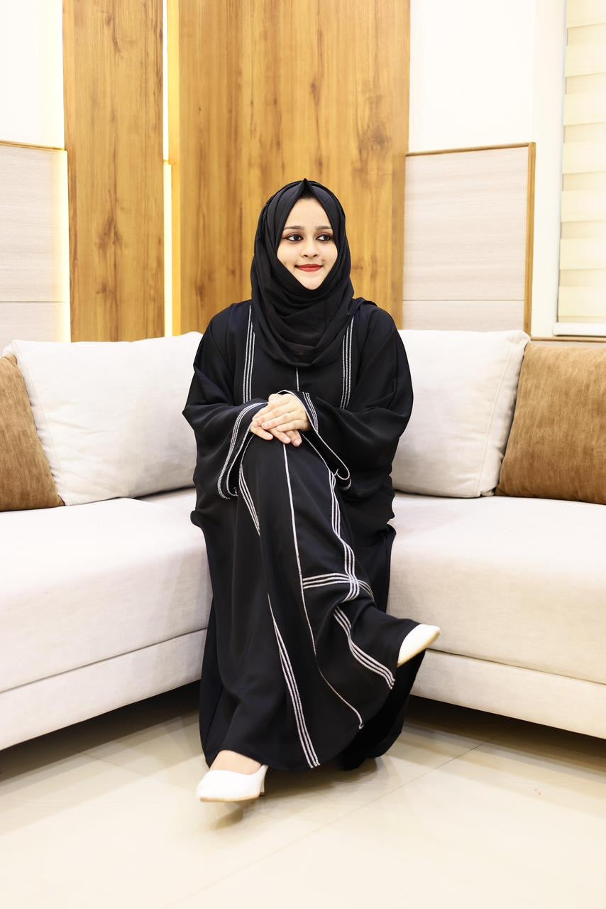 Embroidered abaya
