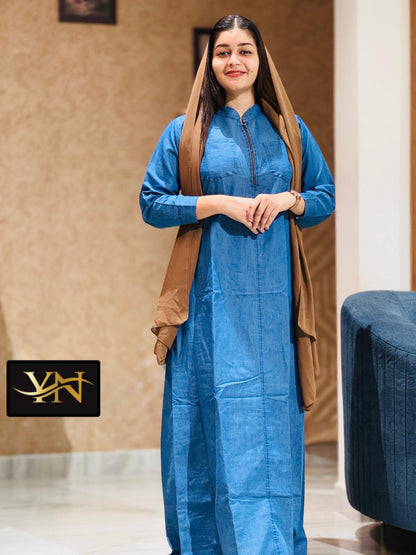 Denim gown