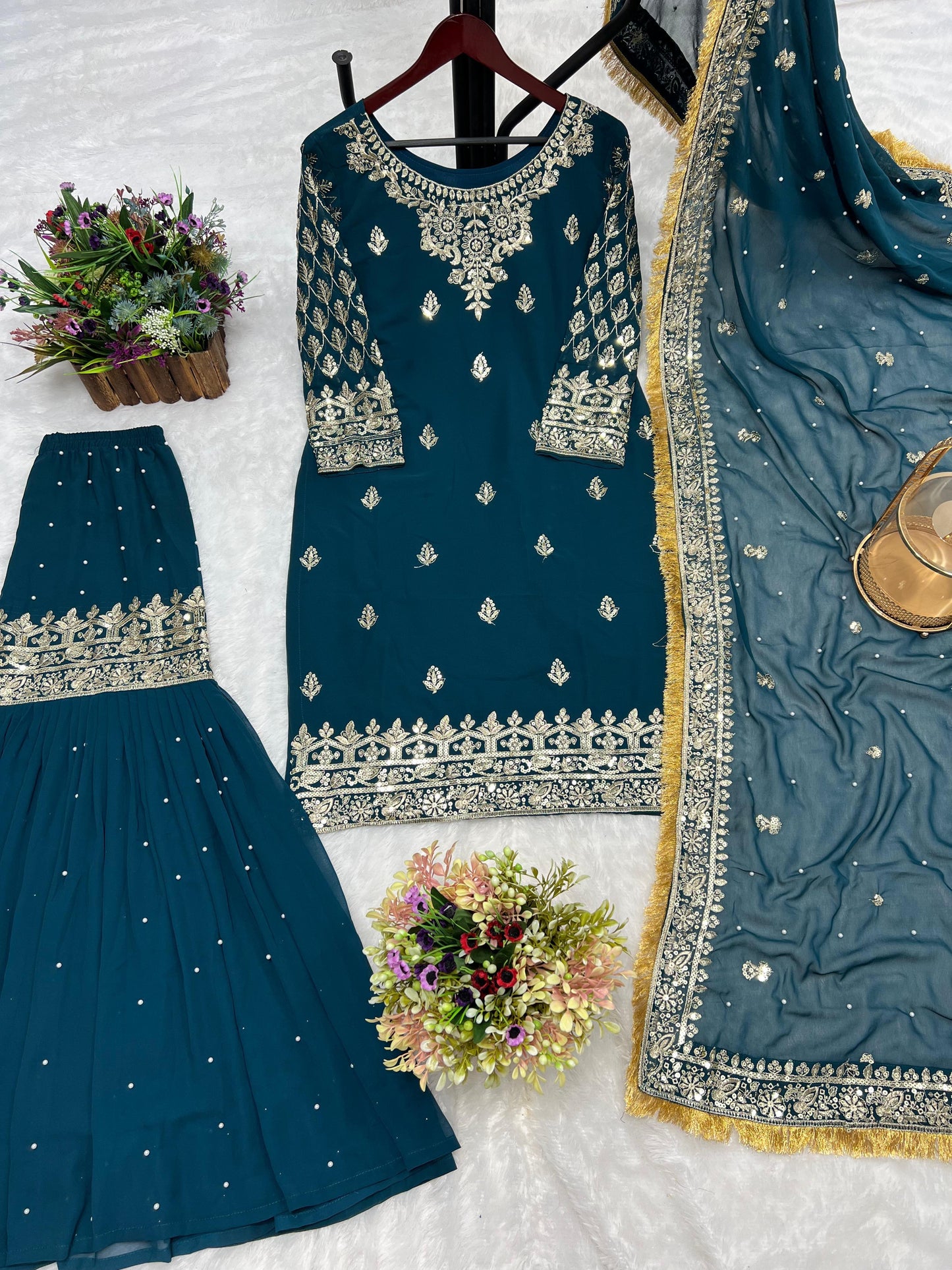 Kurti with sharara
