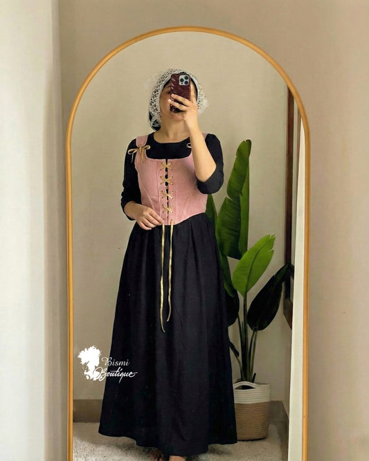 Rib coat and cey gown