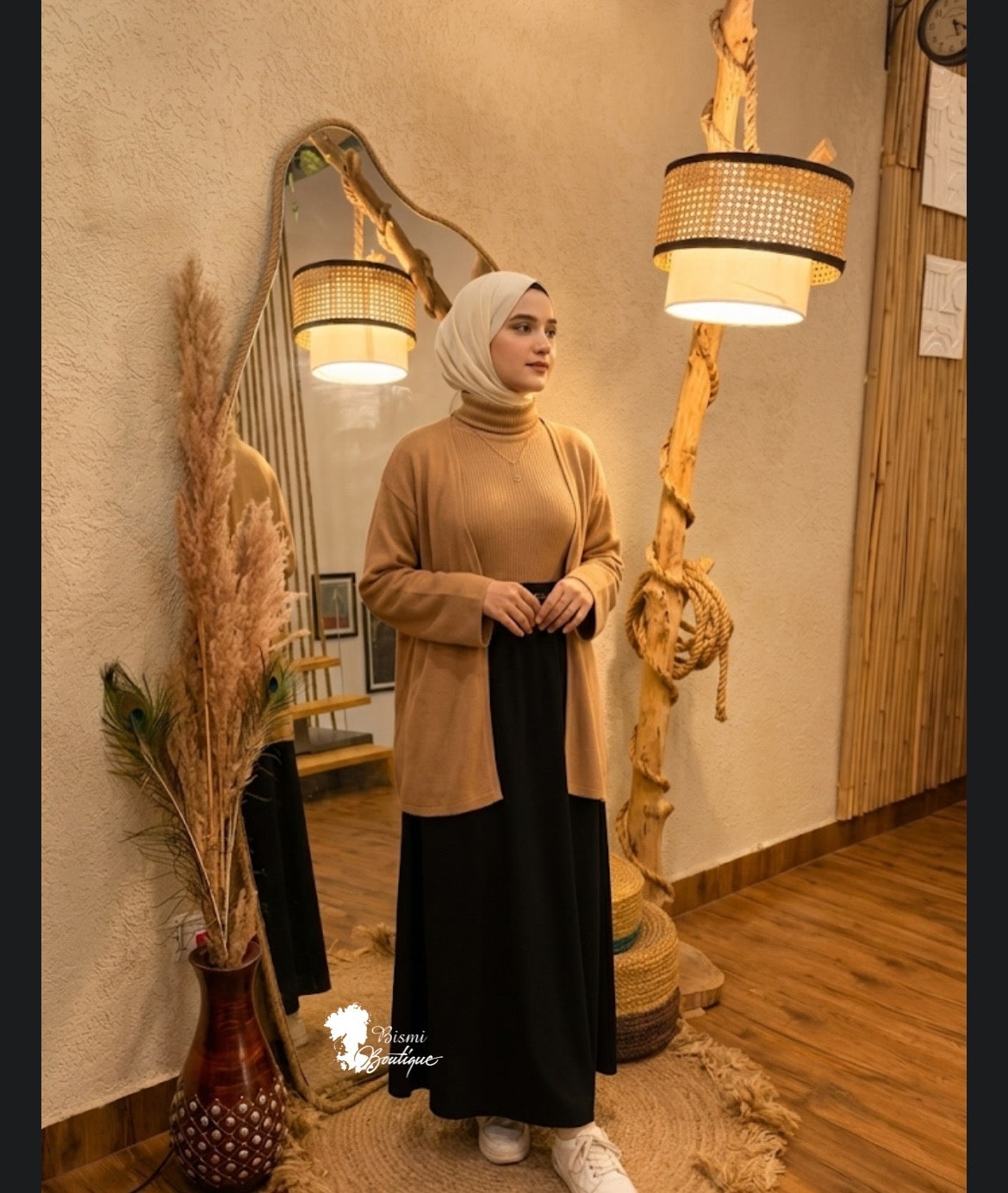 Rib shrug and inner with skirt