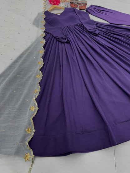 Premium designer lavender gown