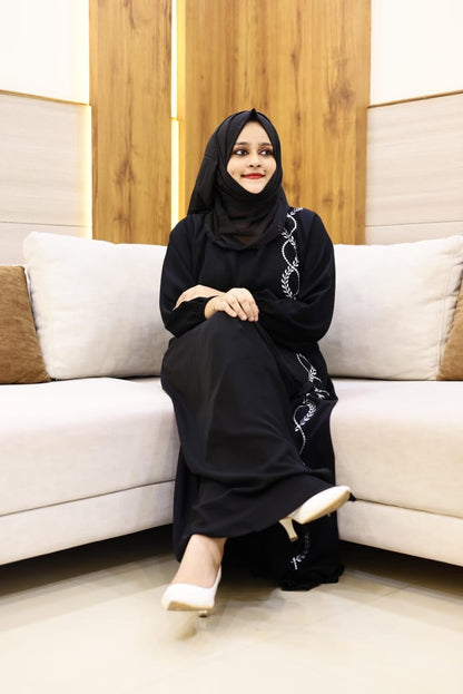 Embroidered abaya