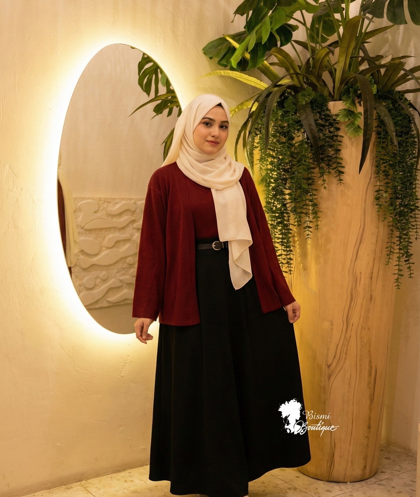 Rib shrug and inner with skirt