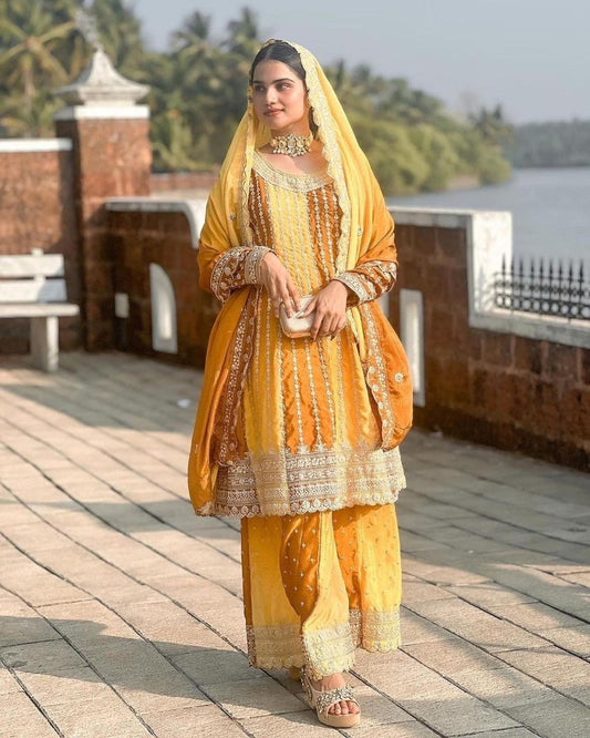 EMBROIDERY SHARARA