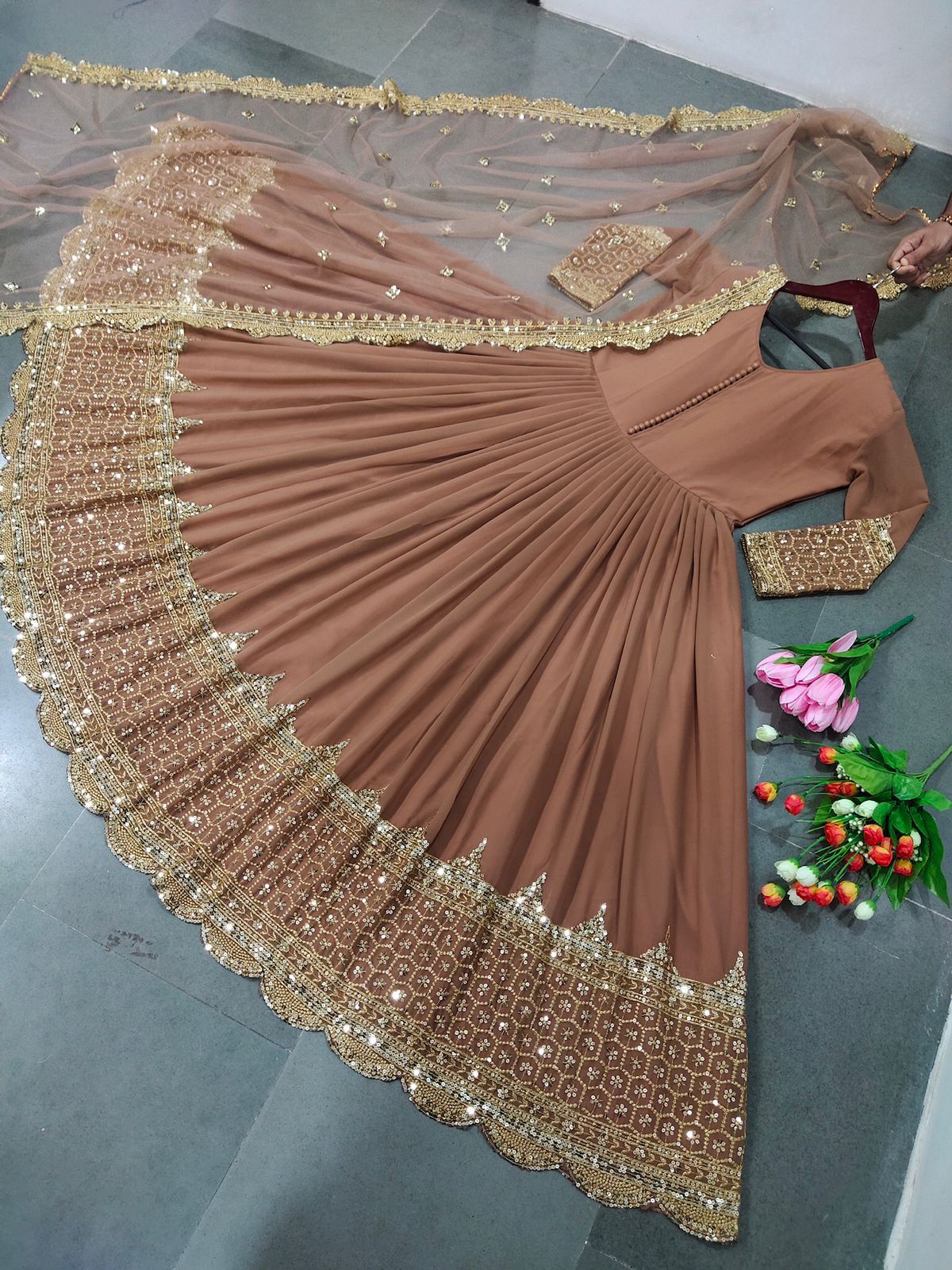 Designer party wear gown