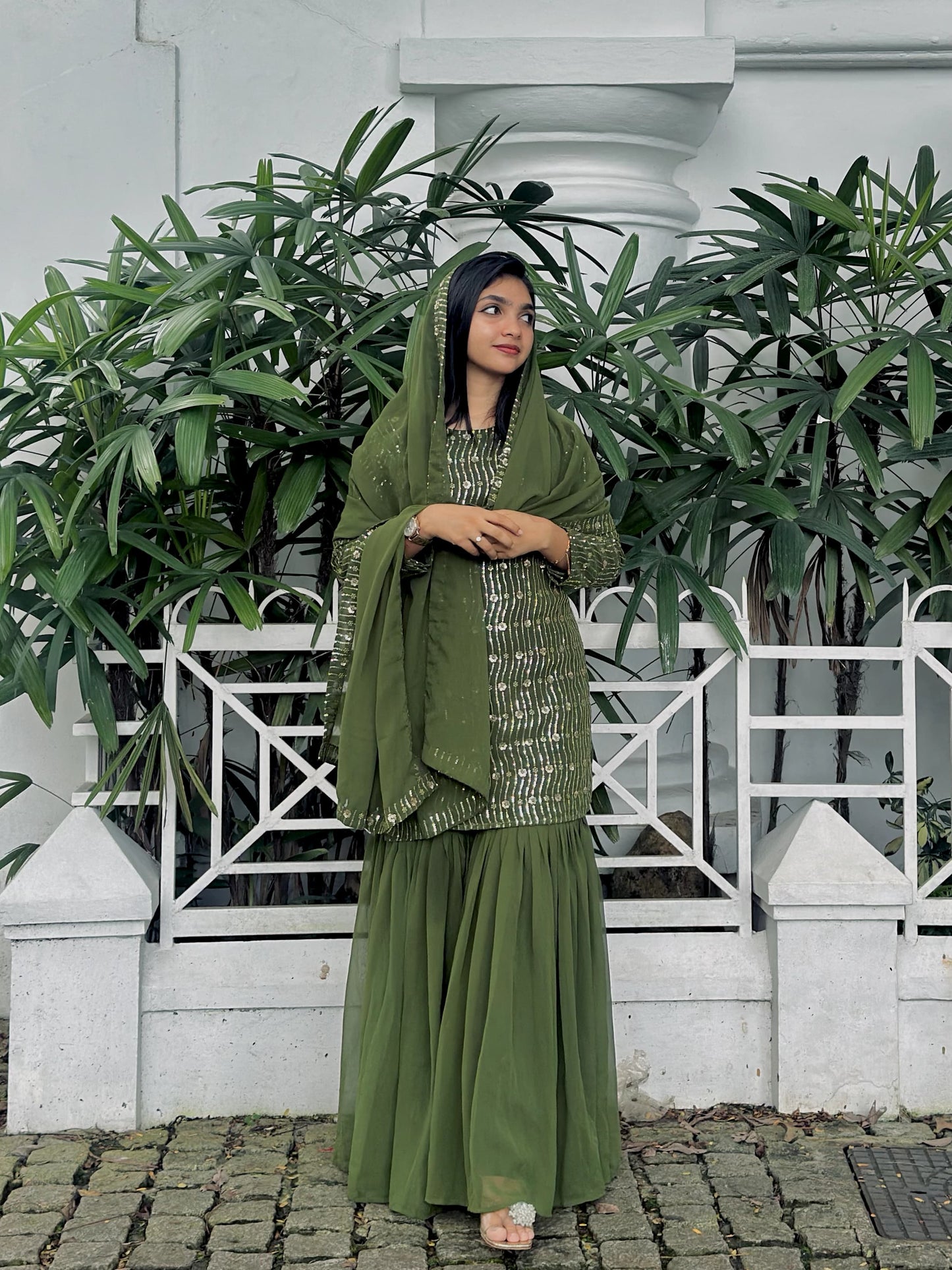 Partywear sharara set