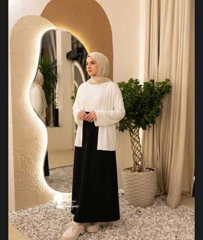 Rib shrug and inner with skirt