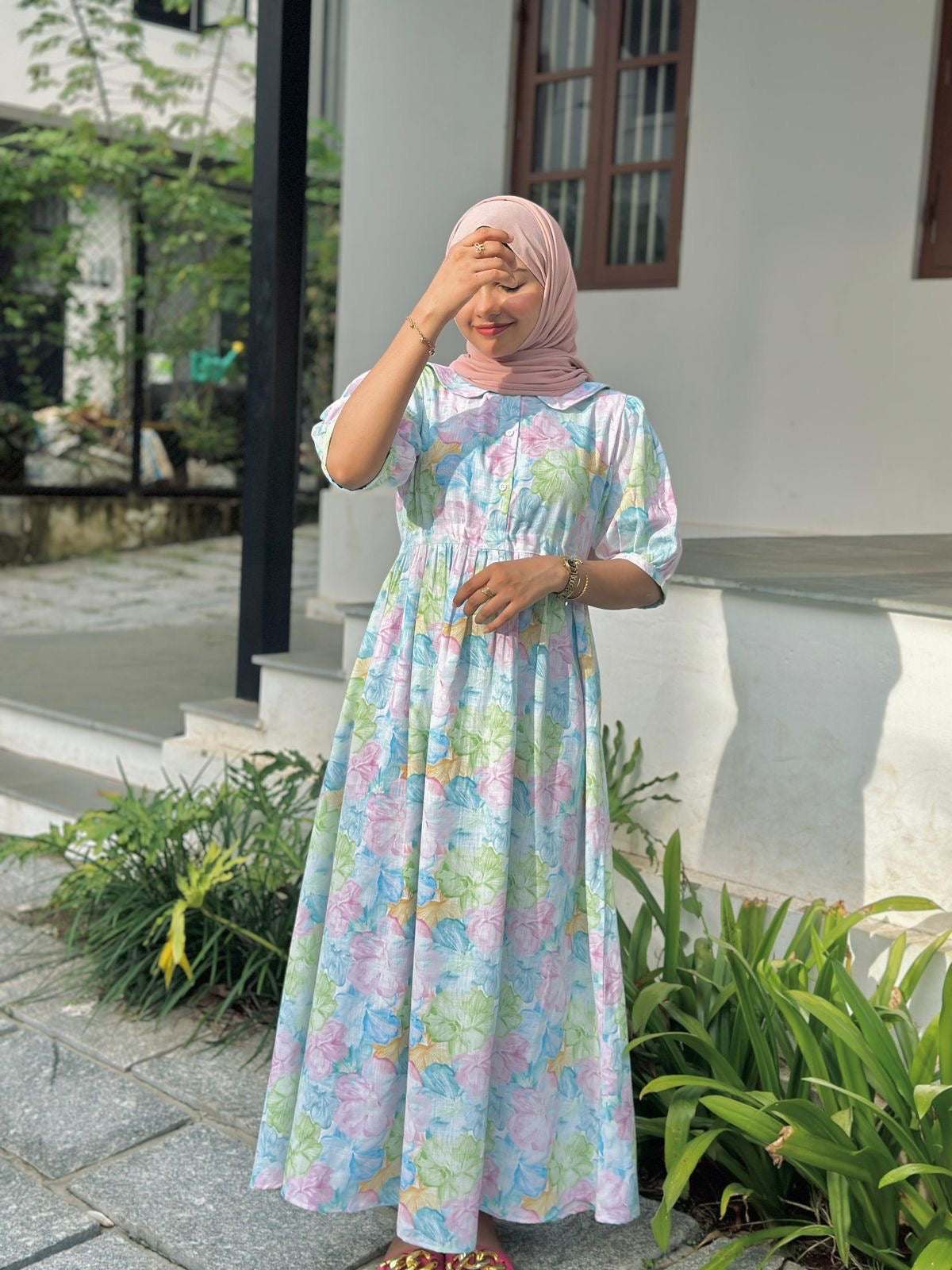 Imported soft cotton gown