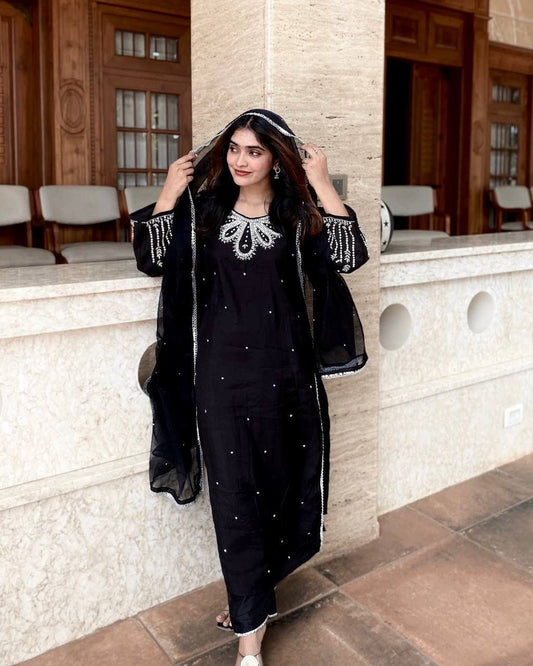 Muslin kurti palazzo