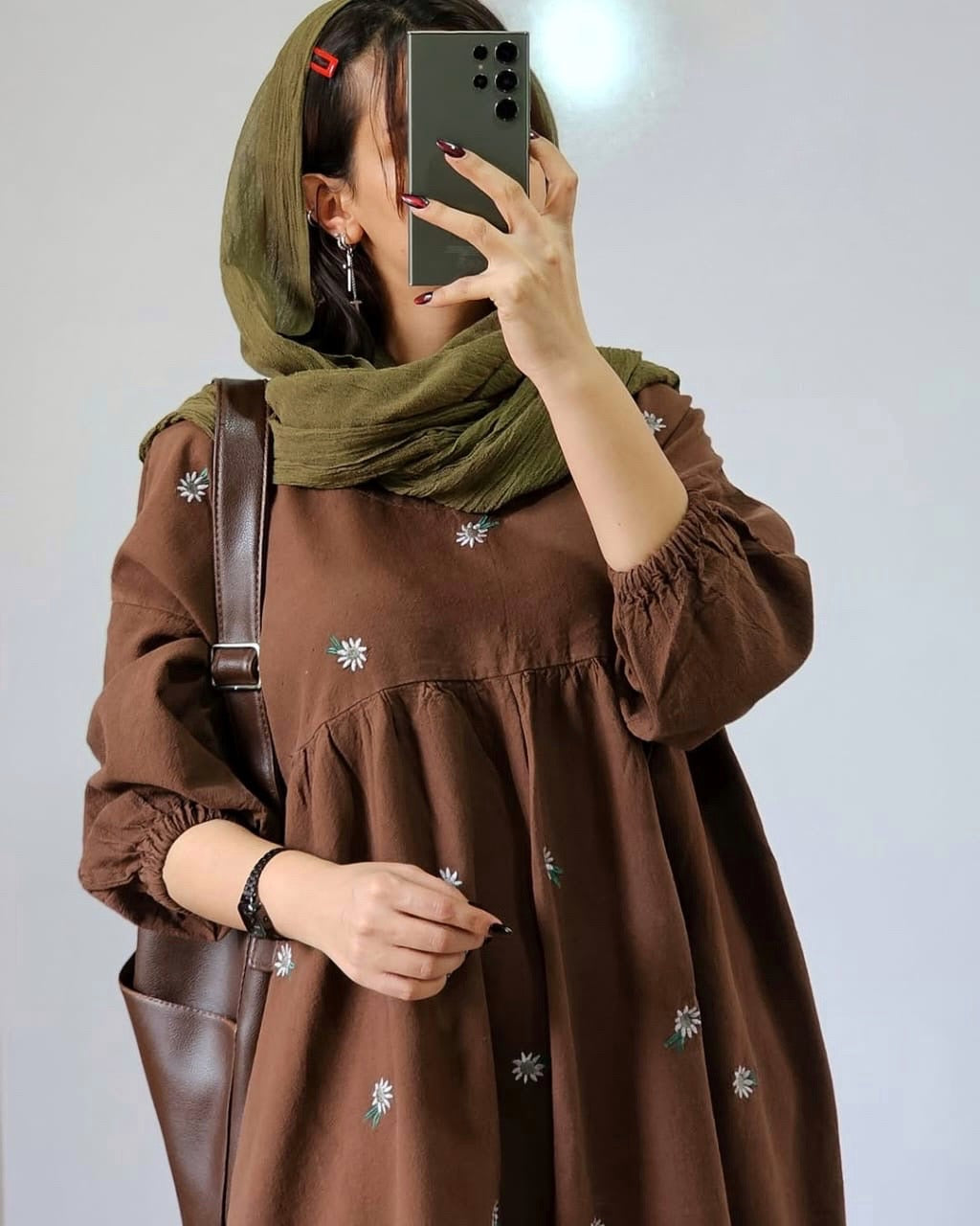 Embroidery gown