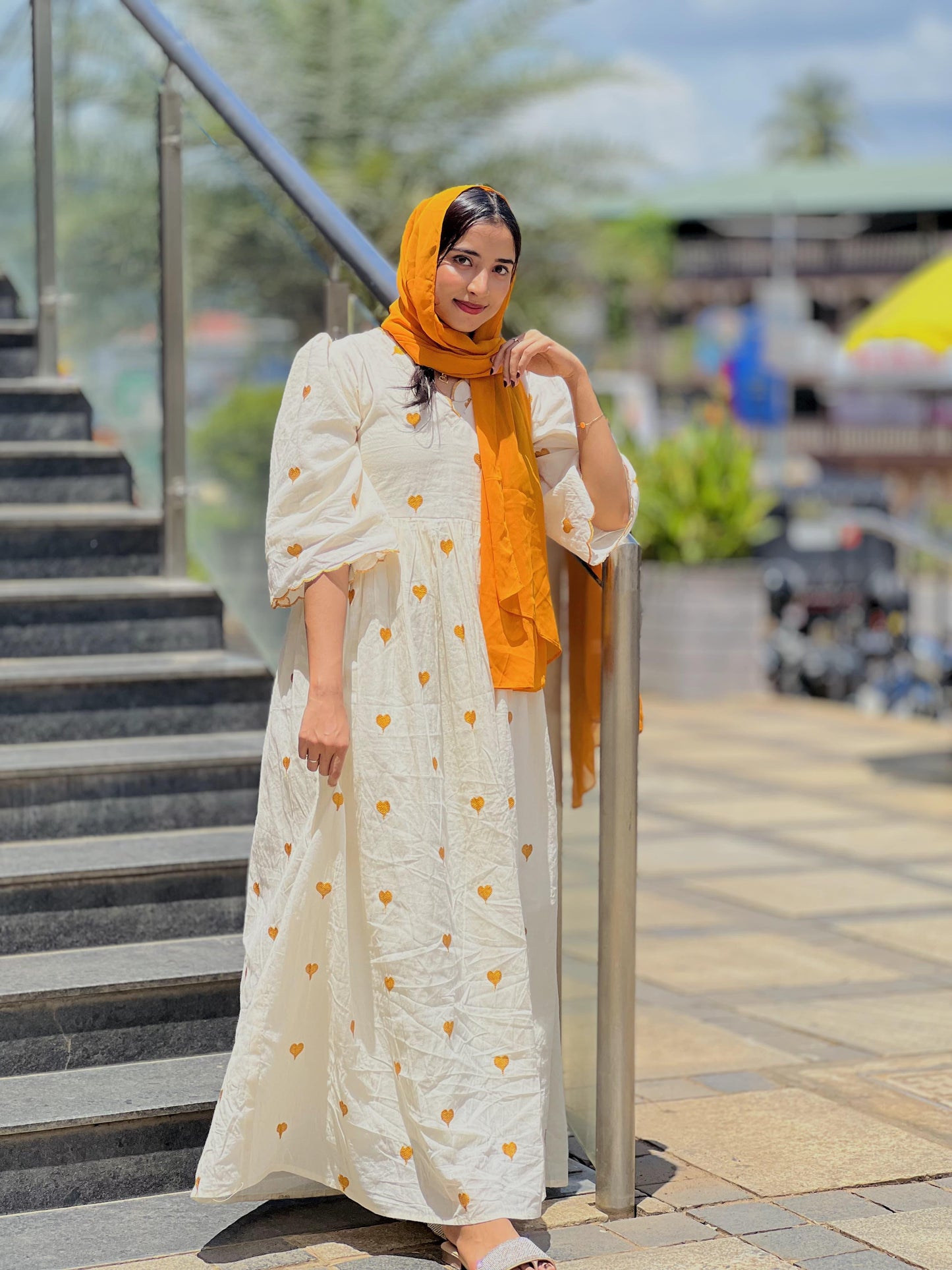 Cora cotton gown