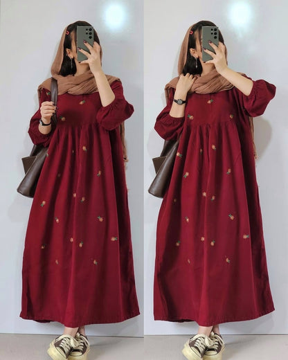 Embroidery gown