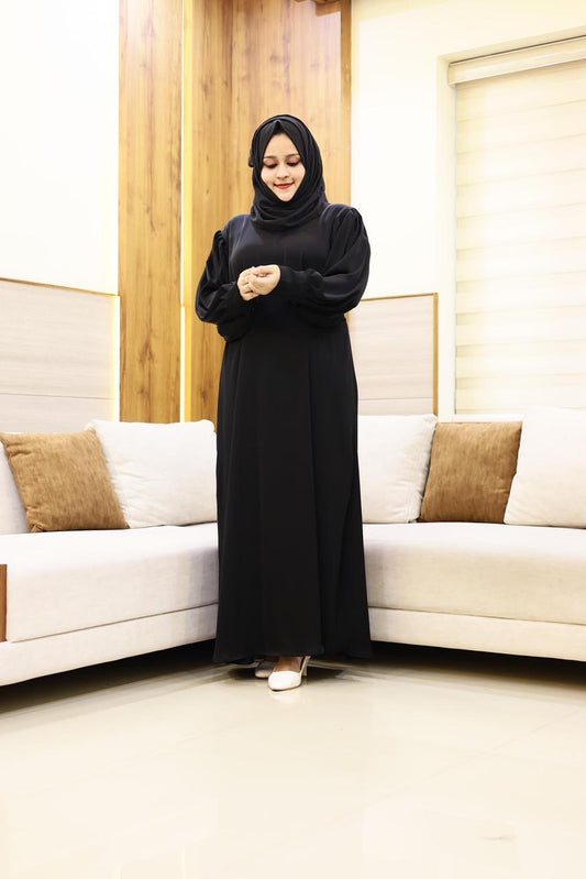 Simple tie abaya
