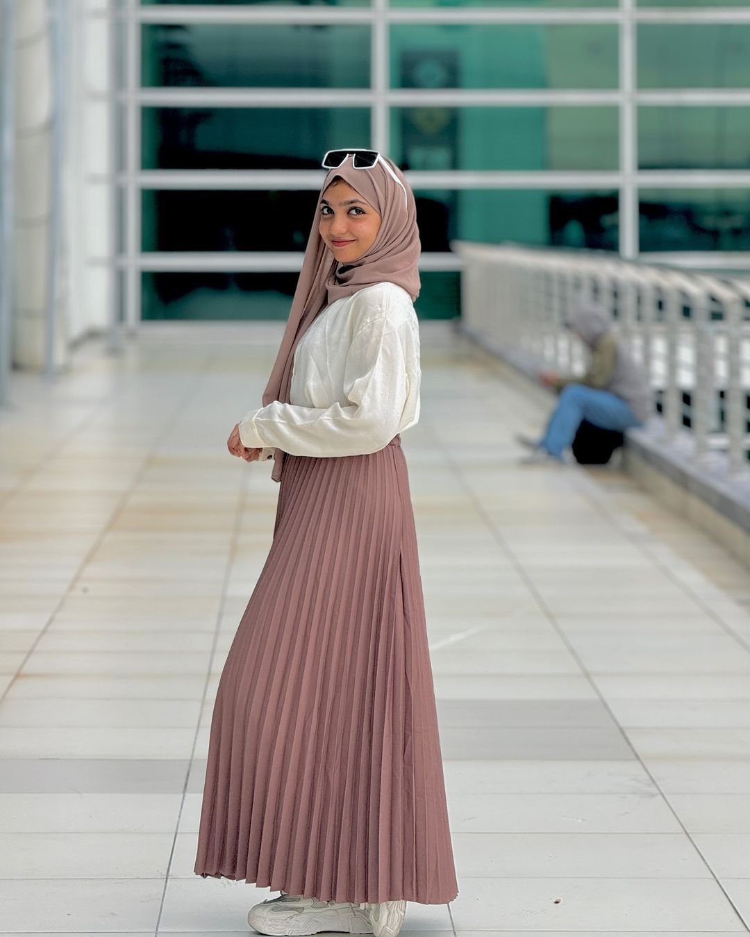 Pleated skirt and top